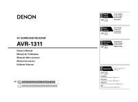 Denon AVR-1311-Owners-Manual 